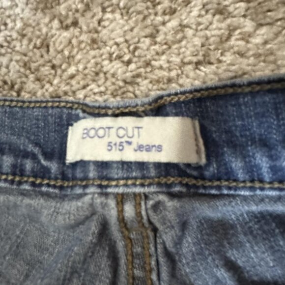 Levis 515 Boot Cut Jeans Womens 8 Medium Blue Stretch Denim Mid Rise Casual - Picture 5 of 10